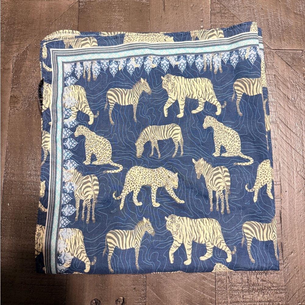 Johnny Was Blue Tiger Pet Bandana